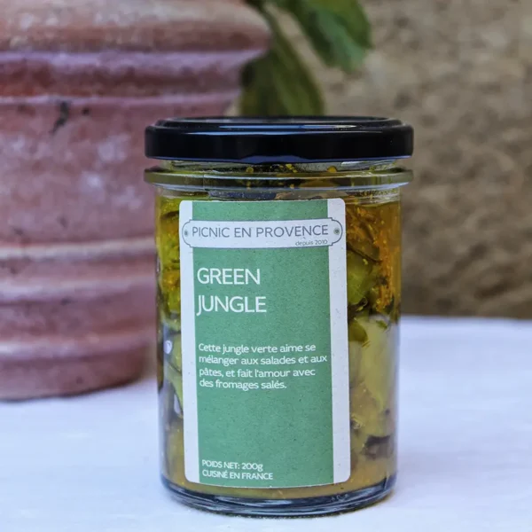 Our homemade Green Jungle in a jar